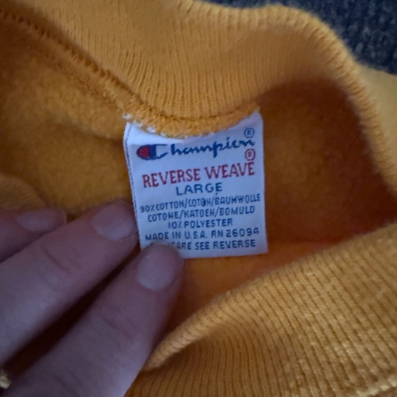 Champion Vintage Yellow Iowa State Sweatshirt - Picture 2 of 4
